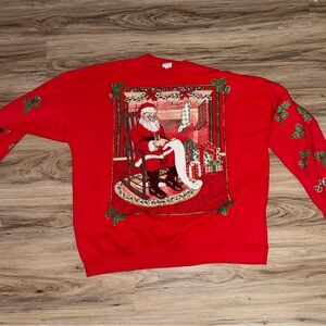 Red Santa Claus Holiday Sweater